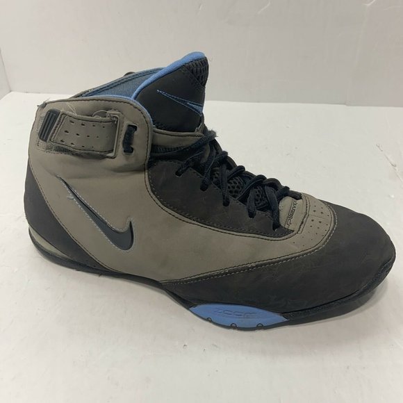 Nike Zoom Uptempo Basketball Shoes Gray /Black 316968-002 Men's Size 7 - Picture 1 of 8